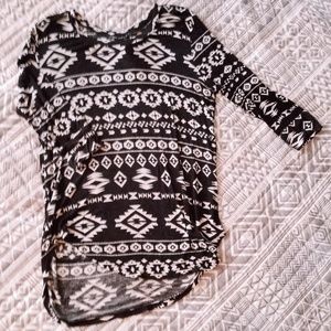 Black & White Tribal Tunic